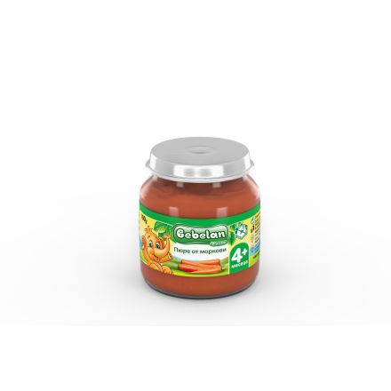 BEBELAN OVKO Пюре моркови за захранване 4+мес, 100гр