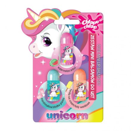 ESTETICA UNICORN Детски гланц за устни 3г+ 3 бр.