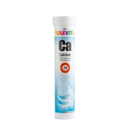SOLEVITA Ефервесцентни таблетки калций, 20 бр.