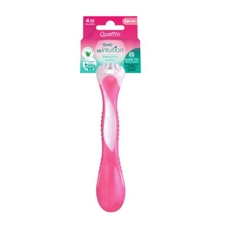 WILKINSON SWORD QUATTRO SENSITIVE Дамска самобръсначка за еднократна употреба ALOE, 1 бр.