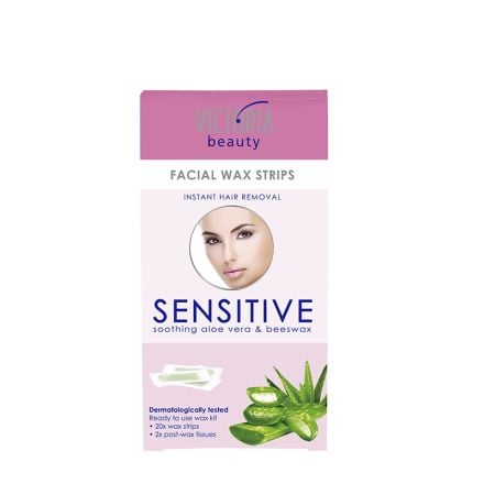 VICTORIA BEAUTY SENSITIVE  Депилиращи ленти за лице, 20 бр.