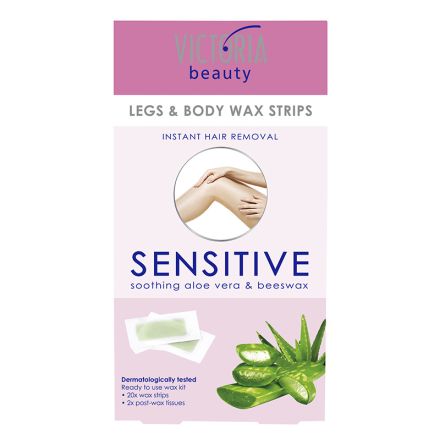 VICTORIA BEAUTY SENSITIVE Депилиращи ленти за тяло, 20 бр.