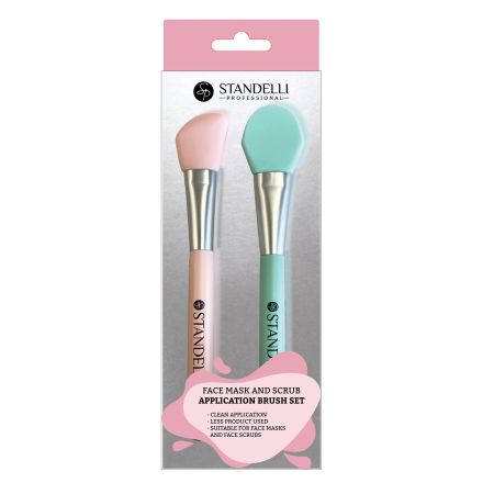 STANDELLI Комплект от силиконови четки за нанасяне на маски и скрабове, 2бр.