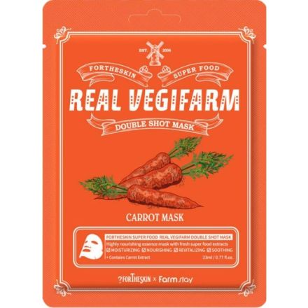 FORTHESKIN SUPER FOOD Маска за лице с морков, 1бр.