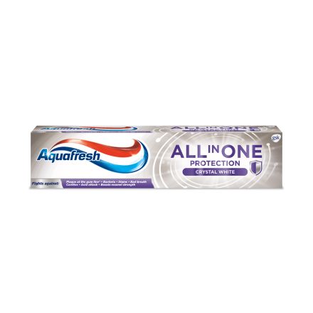 AQUAFRESH ALL IN ONE CRYSTAL WHITE Паста за зъби, 100мл.