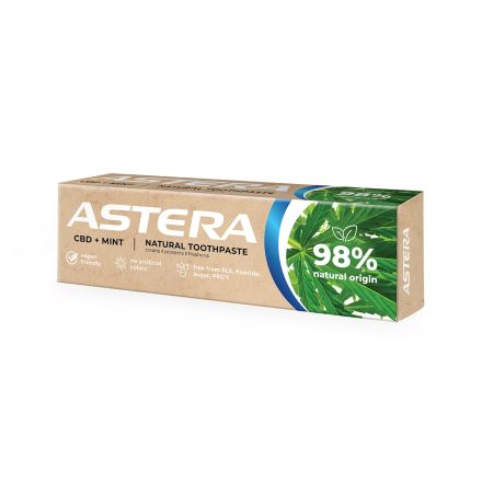 ASTERA NATURAL CBD+MINT Паста за зъби, 75мл