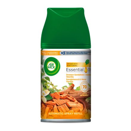 AIR WICK FRESHMATIC Пълнител сандалово дърво и ванилия, 250 мл.