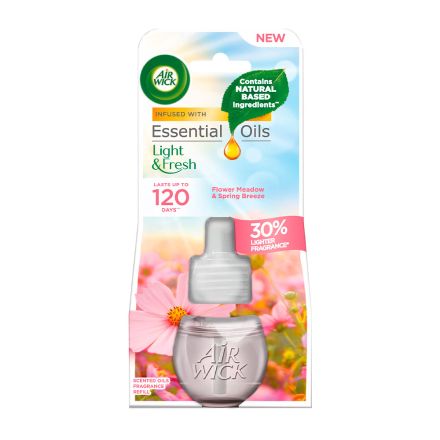 AIR WICK Електрически комплект Цветна поляна и пролетен бриз, 19 мл. AIR WICK Електрически комплект Цветна поляна и пролетен бриз, 19 мл.