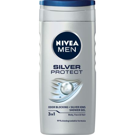 NIVEA MEN SILVER PROTECT Душ гел, 250 мл