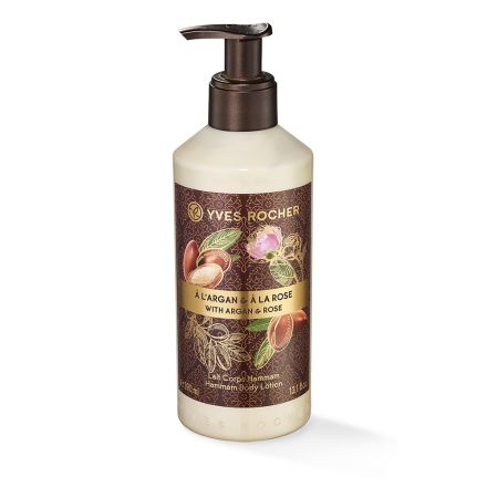 YVES ROCHER Мляко за тяло арган и роза, 390 мл.