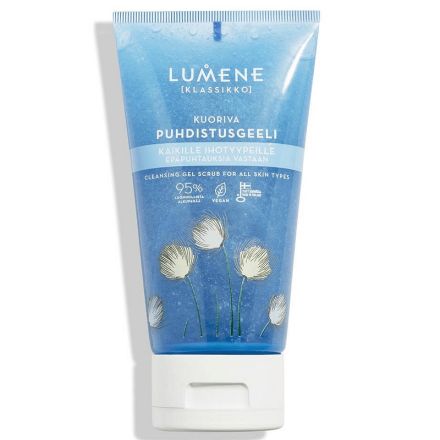 LUMENE KLASSIKKO Почистващ гел-скраб за лице, 150мл.