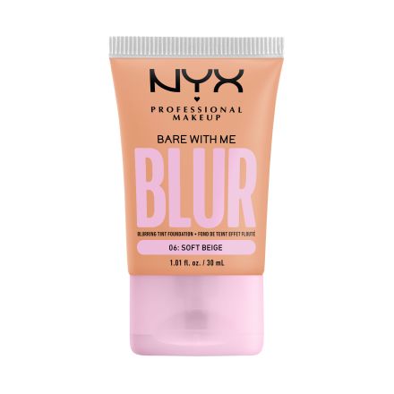 NYX PROFESSIONAL MAKEUPBARE WITH ME BLUR TINT Матиращ фон дьо тен 06 soft beige
