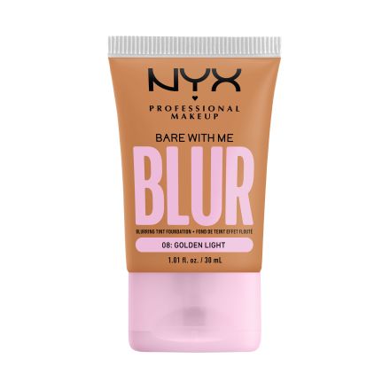 NYX PROFESSIONAL MAKEUPBARE WITH ME BLUR TINT Матиращ фон дьо тен 08 golden light