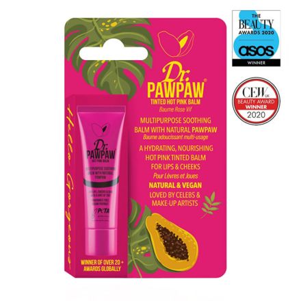 DR. PAWPAW Балсам за устни и скули цвят Hot Pink, 10 мл