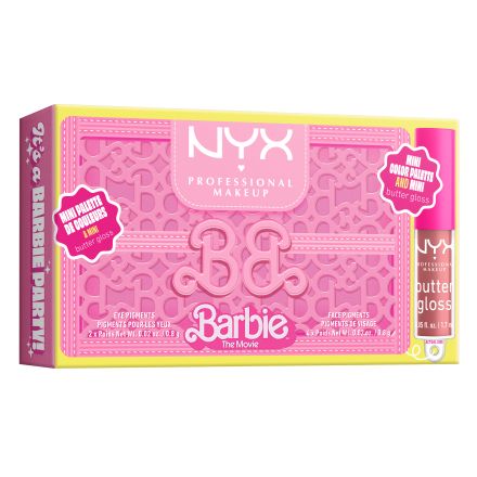 NYX PROFESSIONAL MAKEUP BARBIE 01 Цветна грим палитра и гланц за устни