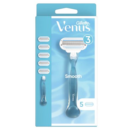 GILLETTE VENUS  Дамска система за бръснене, 1бр. + 5 ножчета