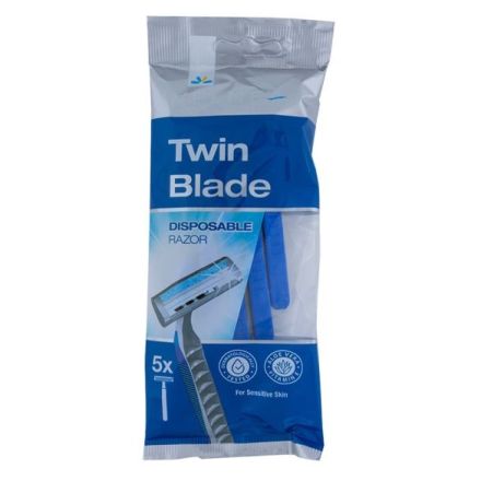 VELNEA MEN Eднократна самобръсначка с 2 ножчета, 5бр.