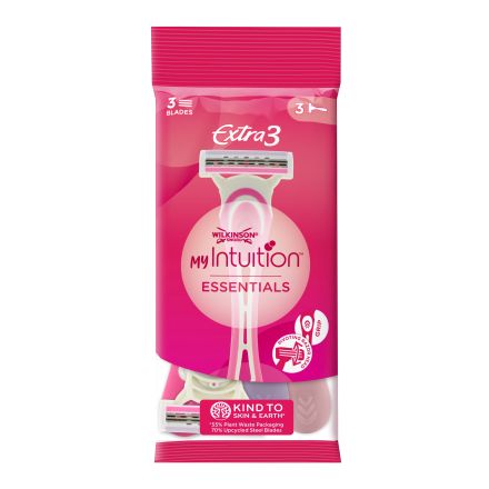 EXTRA 3 ESSENTIALS BEAUTY Дамска еднократна самобръсначка, 3 бр./оп.