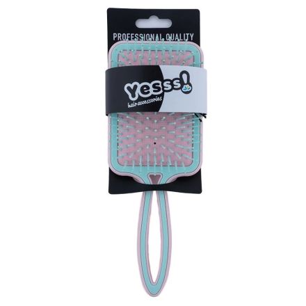 YESSS! Четка за коса квадратна розова , 1бр