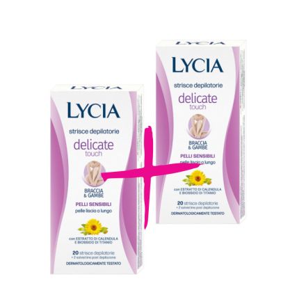 LYCIA DELICATE Ленти за депилация на тяло за чувствителна кожа, 2бр x 20 бр