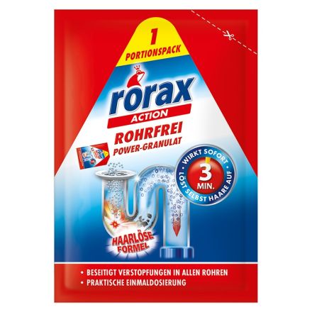 RORAX  Гранули за почистване и отпушване на канали, 60гр.