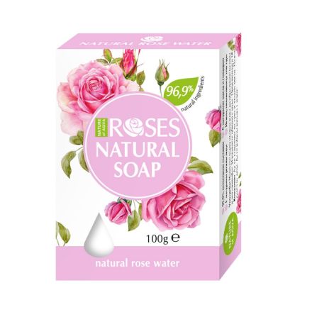 NATURE OF AGIVA Натурален сапун с розова вода 100гр