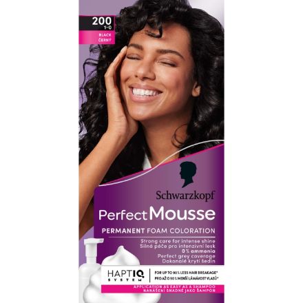 SCHWARZKOPF PERFECT MOUSSE Мус боя за коса 200 Black
