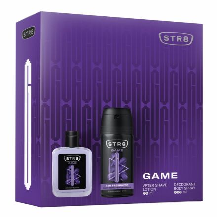 STR8 GAME Комплект Лосион за след бръснене, 50 мл + Део спрей, 150 мл