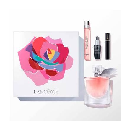 LANCOME Комплект Дамска парфюмна вода 50мл + Спирала 2 мл + Серум 10мл +  Мини Дамска парфюмна вода 10мл