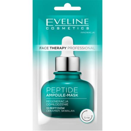 EVELINE FACE THERAPY Ампулна маска с пептиди, 8 мл
