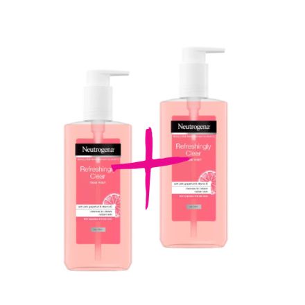 NEUTROGENA REFRESHINGLY CLEAR Измиващ гел за лице, 2бр x 200 мл