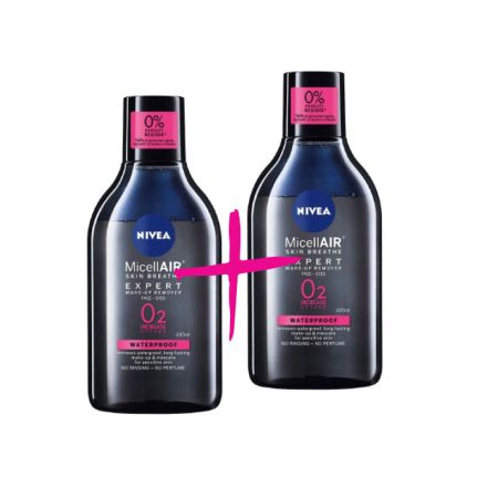 NIVEA EXPERT MAKE-UP Двуфазна мицеларна вода, 2бр x 400 мл.