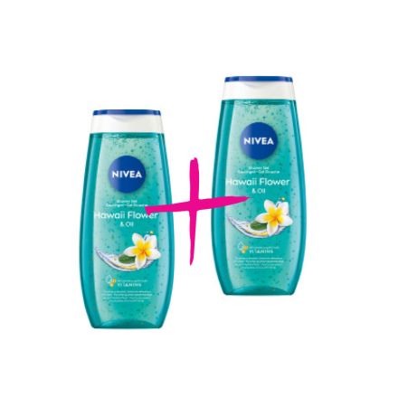 NIVEA HAWAII FLOWER&OIL Душ гел, 2бр х 250 мл.