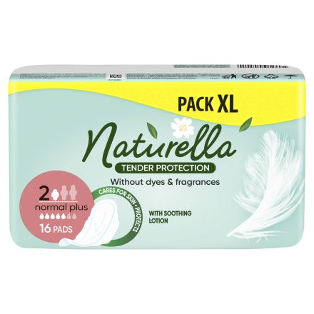 NATURELLA TENDER PROTECTION NORMAL PLUS Дамски превръзки, 16 бр.