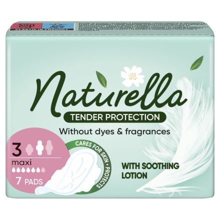 NATURELLA TENDER PROTECTION MAXI  Дамски превръзки, 7 бр.