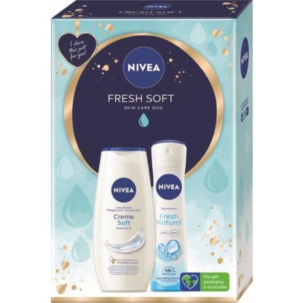 NIVEA FRESH SOFT Комплект Душ-гел , 250 мл + Део-спрей , 150 мл