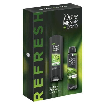 DOVE MEN ЕXTRA FRESH Комплект Део-спрей, 150 мл + Душ гел, 250 мл
