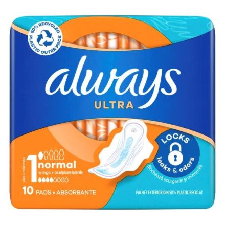ALWAYS ULTRA NORMAL Дамски превръзки, 10 бр.