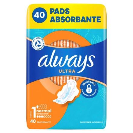 ALWAYS ULTRA NORMAL QUATTRO PACK Дамски превръзки, 40 бр.