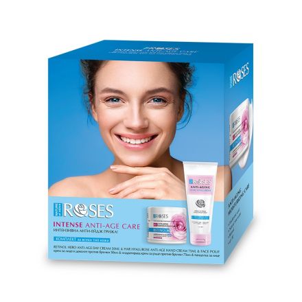NATURE OF AGIVA SKIN SALAD  Комплект Крем за лице с ретинол 40+, 50 мл + Крем за ръце, 75 мл + панделка за лице
