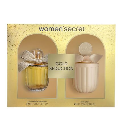 WOMEN SECRET GOLD SEDUCTION Подаръчен комплект Парфюмна вода 100 мл + Лосион за тяло, 200 мл