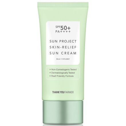 THANK YOU FARMER SUN PROJECT SKIN RELIEF Слънцезащитен крем за лице SPF 50, 50 мл