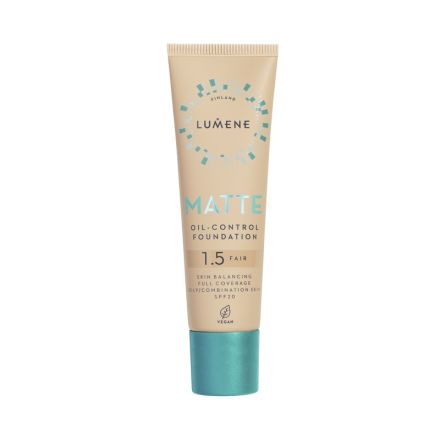 LUMENE VEGAN MATTE FAIR Фон дьо тен матиращ за мазна/комбинирана кожа 1.5, SPF 20 ,30 мл