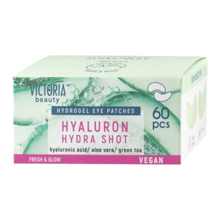 VICTORIA BEAUTY HYDRA SHOT Хиалурон пачове за очи с алое вера, 60бр