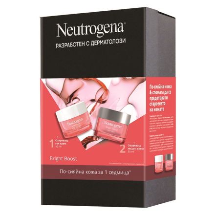 NEUTROGENA BRIGHT BOOST Комплект Озаряващ крем гел, 50 мл + Озаряващ нощен крем,  50 мл