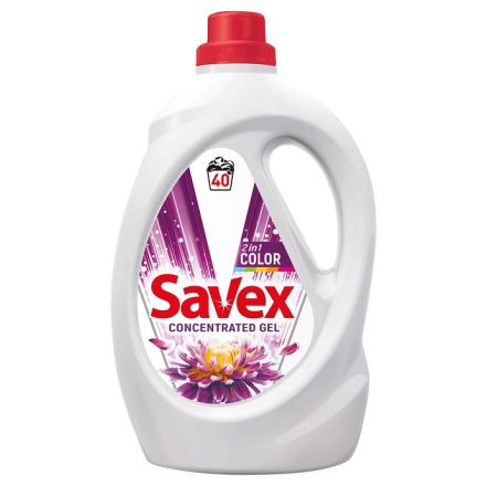 SAVEX COLOR 2 IN 1 Течен перилен препарат , 40 пранета