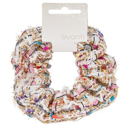 AVANTI Скрънчи ластик шарен - розов нюанс , 1бр