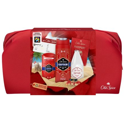 OLD SPICE Комплект Стик, 50 мл + Душ гел, 250 мл + Афтършейв лосион за след бръснене, 100 мл + несесер