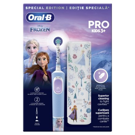 ORAL-B VITALITY PRO FROZEN Комплект Електрическа четка за зъби, 1 бр. + Калъф за пътуване