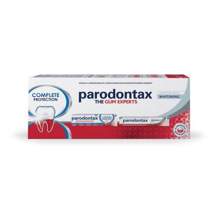 PARODONTAX ПРОМО К-Т Паста за зъби COMPLETE PROTECTION 75 мл + Паста за зъби WHITENING 75мл